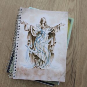 cuaderno sagrado corazón con palomas principal