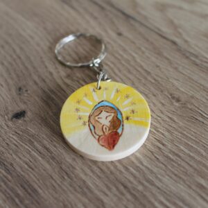 llavero redondo virgen principal