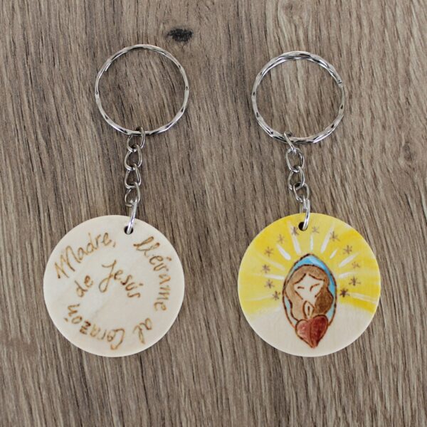 llavero redondo virgen secundaria