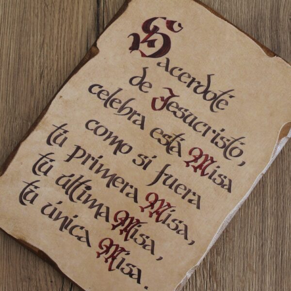Tabla "Sacerdote de Jesucristo" - Imagen 2