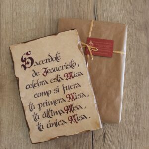 Tabla "Sacerdote de Jesucristo"