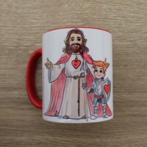 Taza "Jesús Rey, yo caballero"