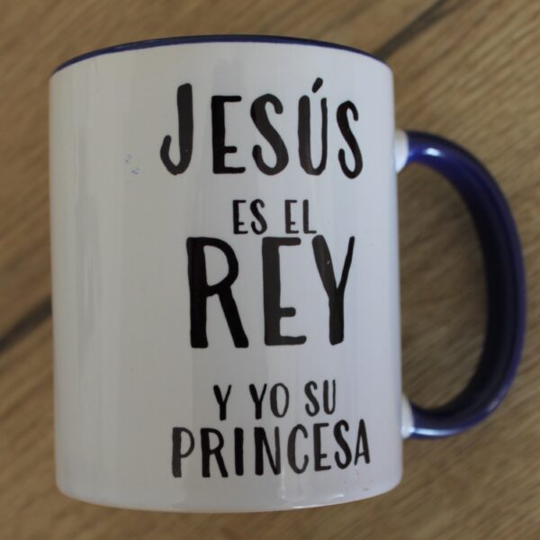 Taza "Jesús Rey, yo princesa" - Imagen 3
