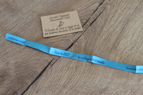 Pulsera cinta "Ven a Mí" - Imagen 5